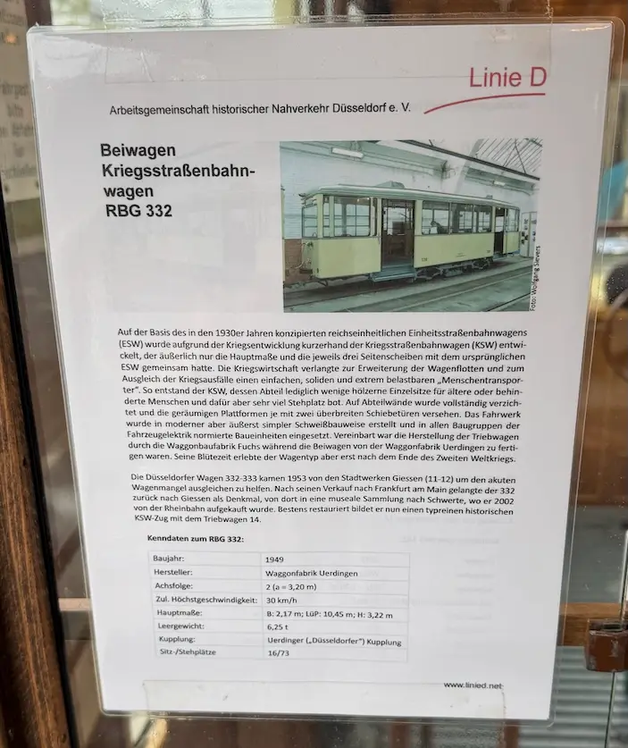 Daten des Anhängers