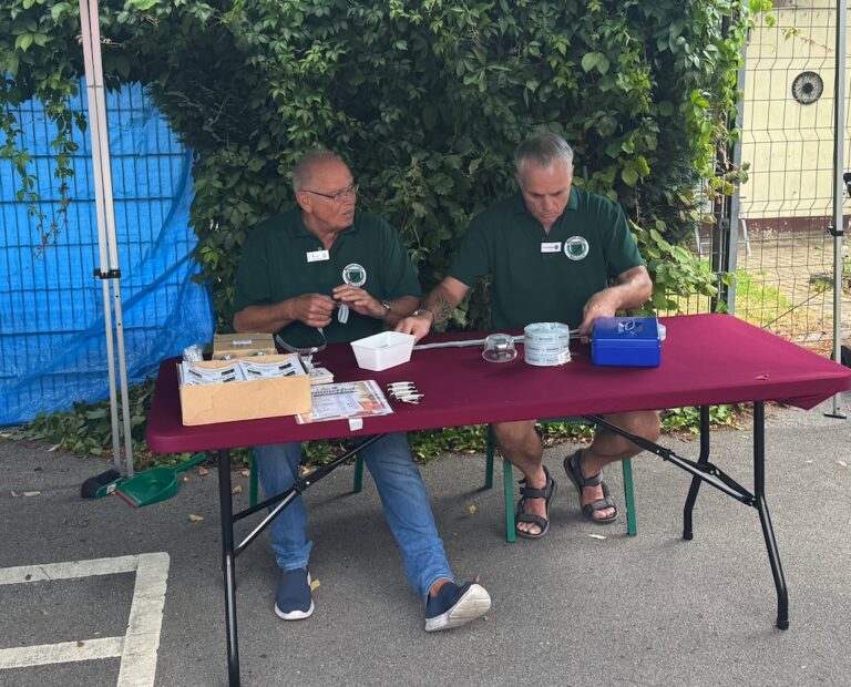 Die Kasse wird fertig gemacht