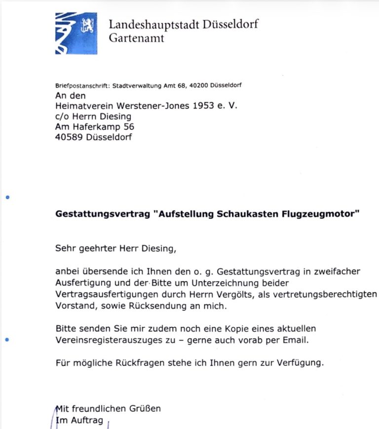 Gestattungsvertrag